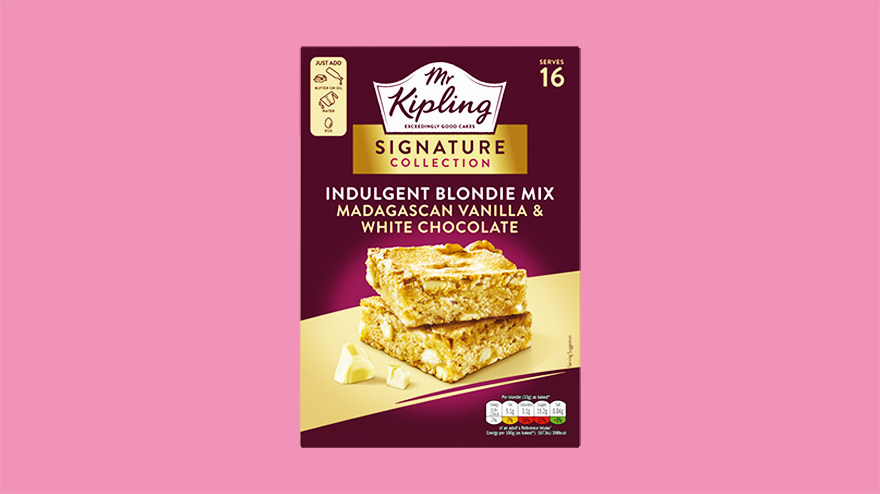 Mr Kipling Madagascan vanilla and white chocolate blondie mix