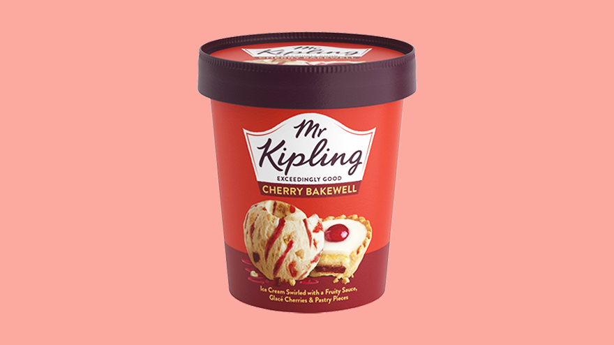 Mr Kipling cherry bakewell ice cream