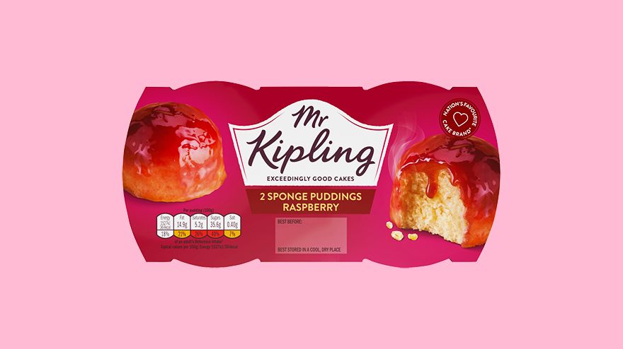Mr Kipling raspberry sponge puddings