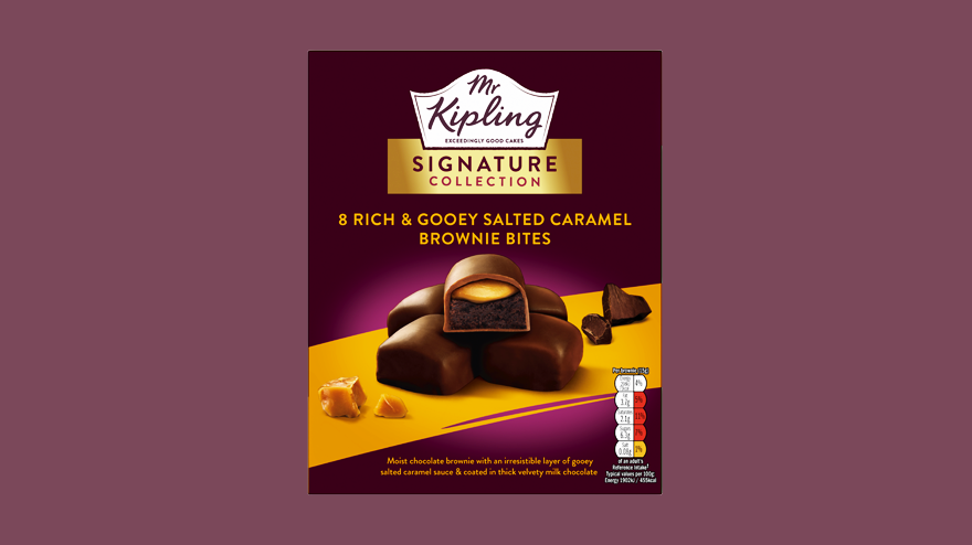 Mr Kipling salted caramel brownie bites