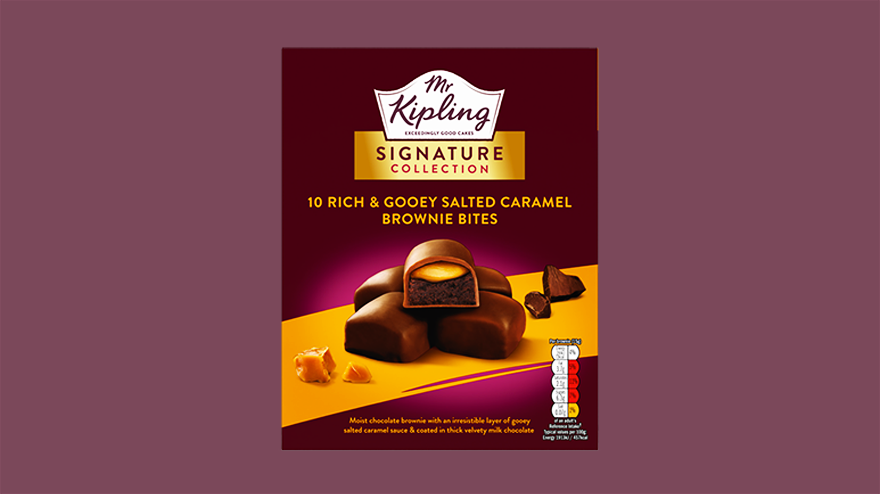 Mr Kipling salted caramel brownie bites