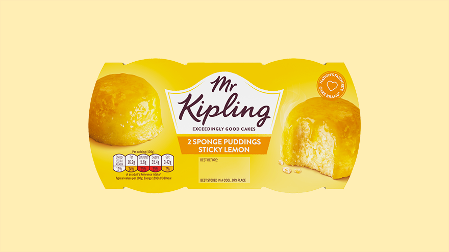 Mr Kipling sticky lemon sponge puddings