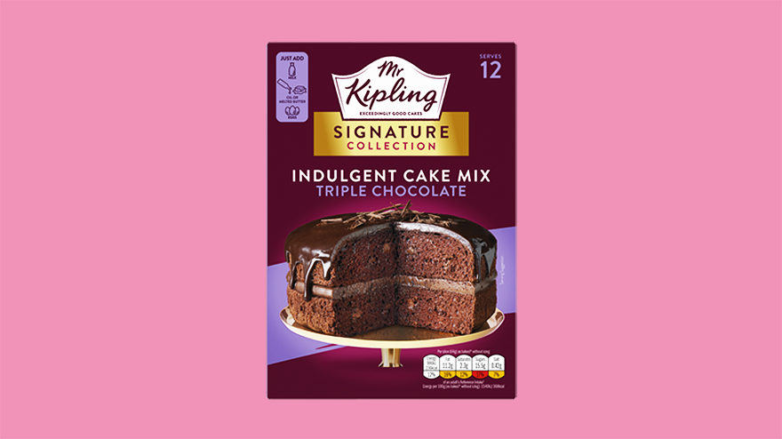 Mr Kipling triple chocolate cake mix