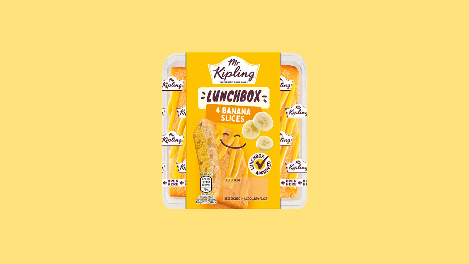 Mr Kipling lunchbox banana cake slices