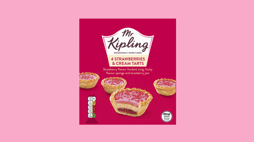 Mr Kipling strawberry and cream tarts